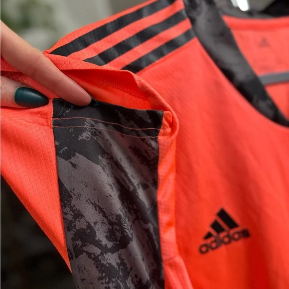Adidas Men's Bright Orange MN United Soccer Jersey - Picture 3 of 5